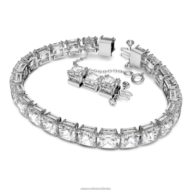 Swarovski millenia armband P28L555 Smycken fyrkantig skuren, vit, rodiumpläterad