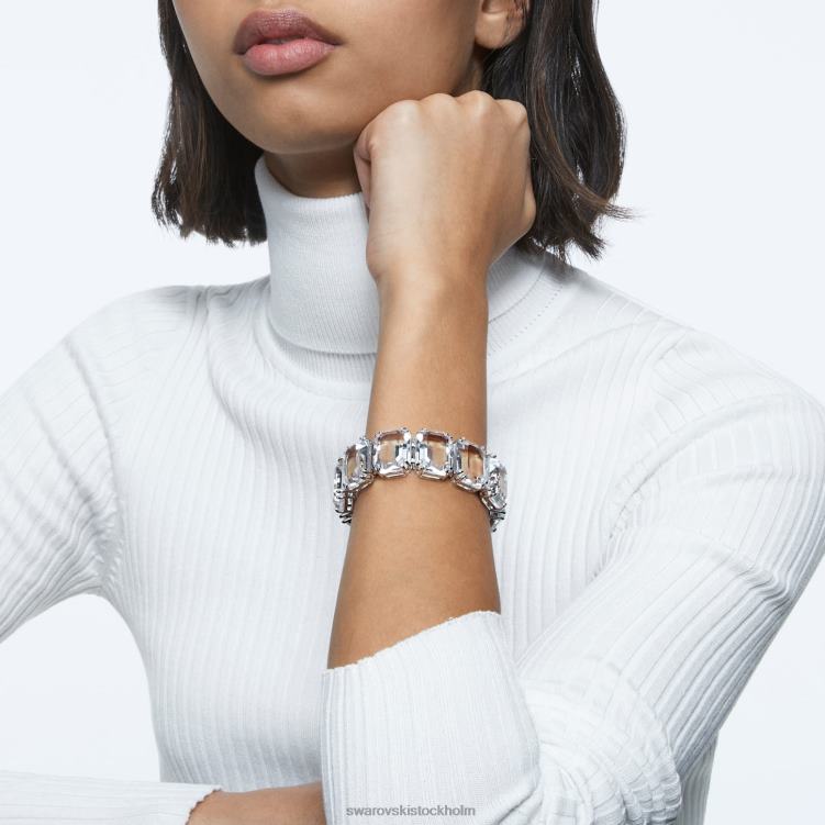 Swarovski millenia armband P28L557 Smycken överdimensionerade kristaller, octagon cut, vit, rodiumpläterad