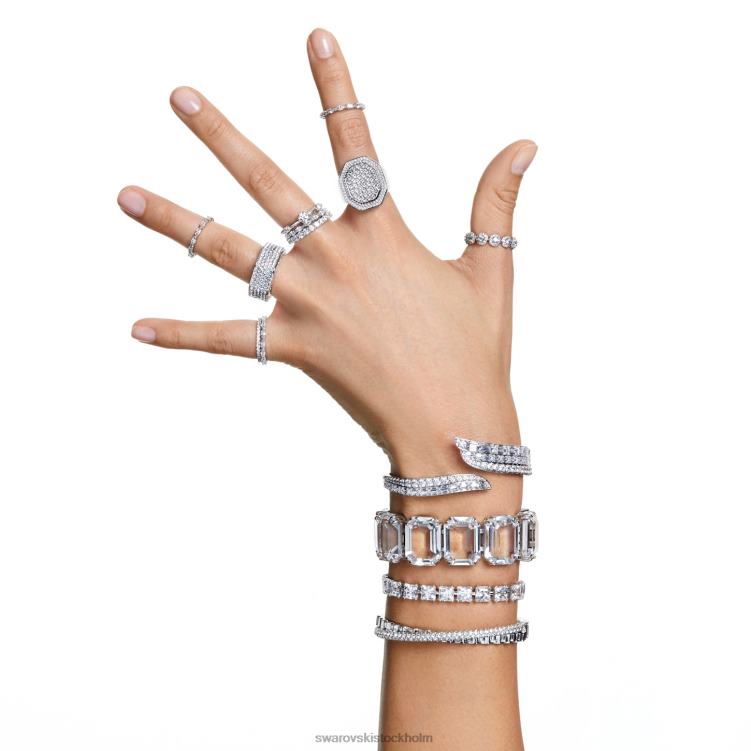 Swarovski millenia armband P28L557 Smycken överdimensionerade kristaller, octagon cut, vit, rodiumpläterad