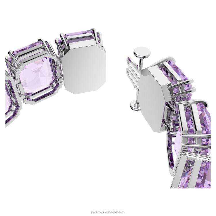 Swarovski millenia armband P28L563 Smycken överdimensionerade kristaller, octagon cut, lila, rodiumpläterad