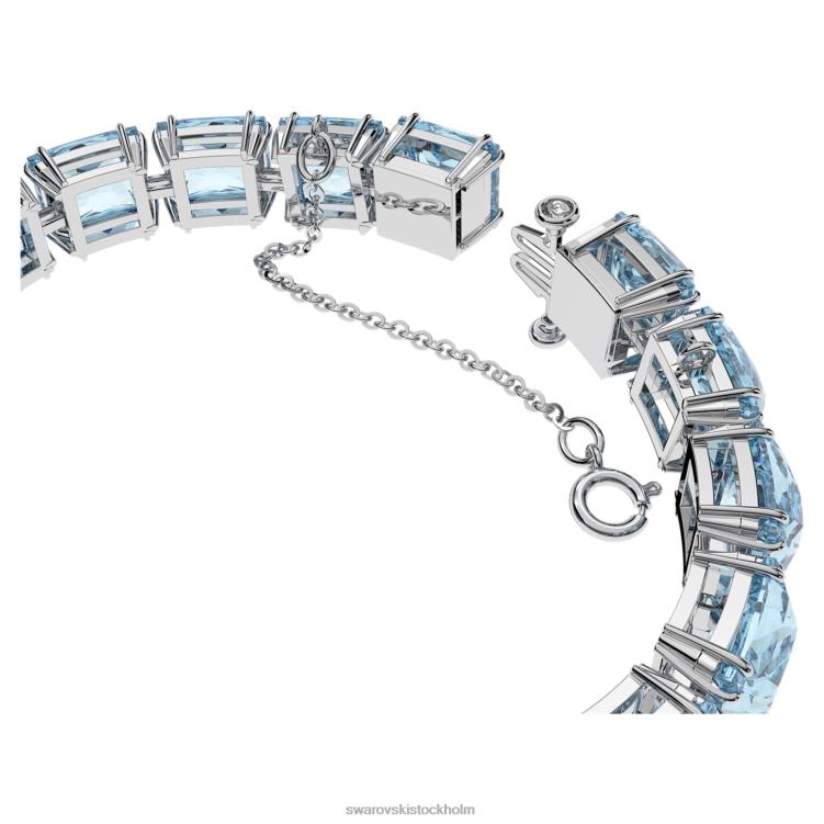 Swarovski millenia armband P28L565 Smycken fyrkantig skuren, blå, rodiumpläterad
