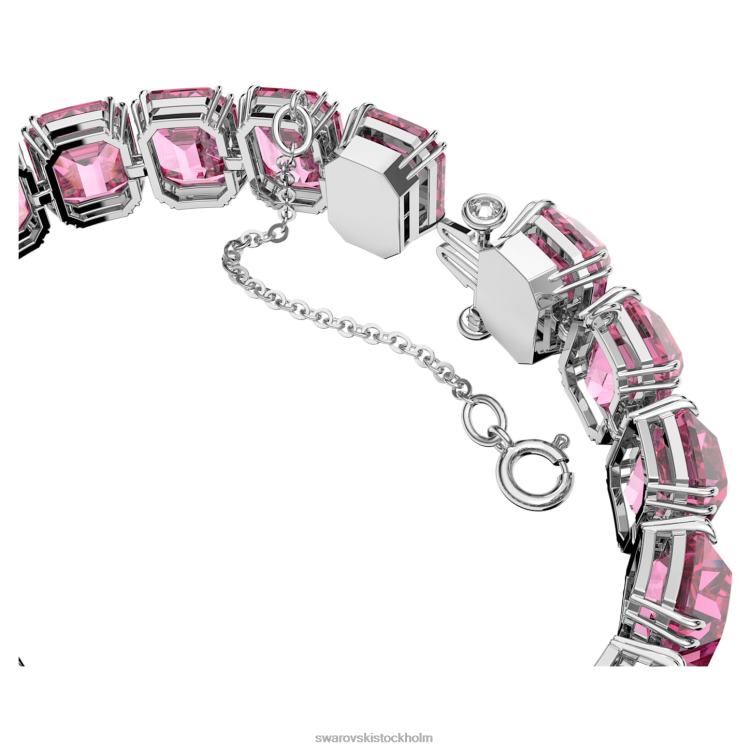 Swarovski millenia armband P28L566 Smycken octagon cut, rosa, rodiumpläterad
