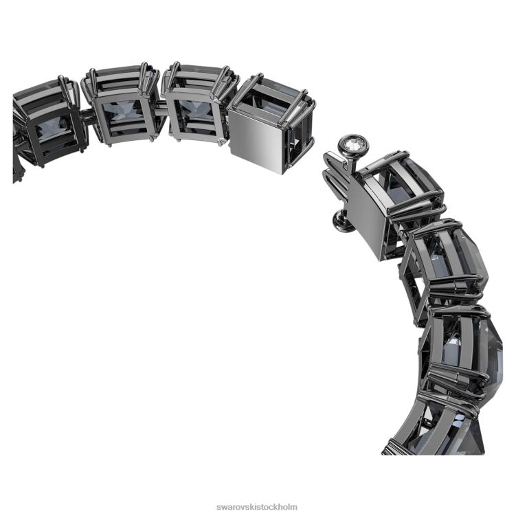 Swarovski millenia armband P28L567 Smycken kvadratisk skuren, grå, ruteniumpläterad