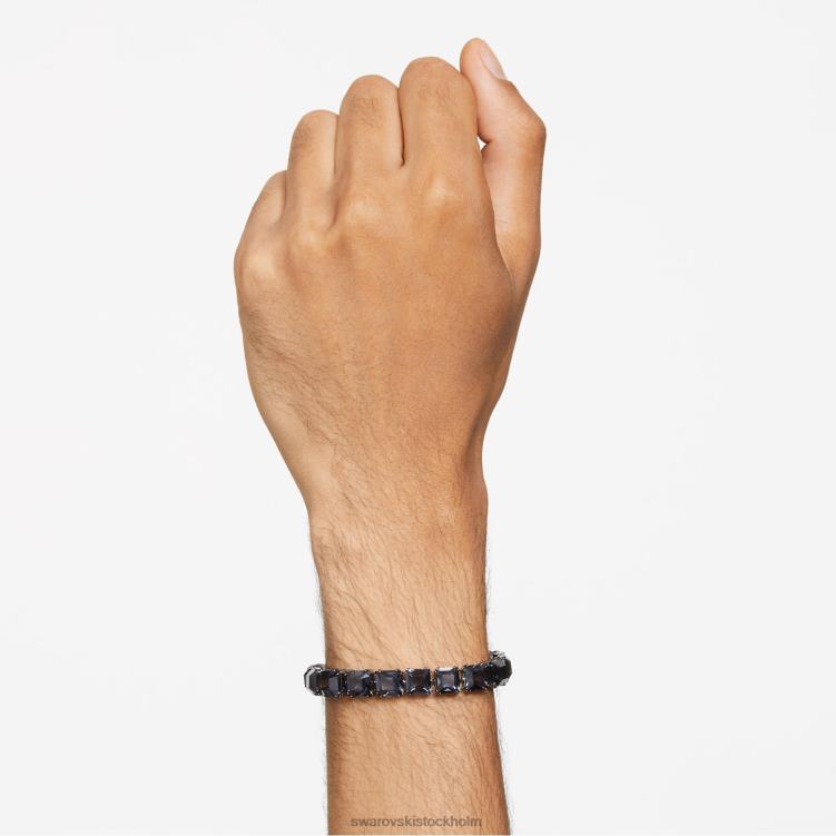 Swarovski millenia armband P28L567 Smycken kvadratisk skuren, grå, ruteniumpläterad