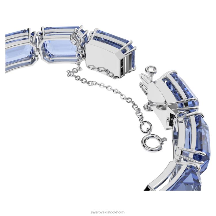 Swarovski millenia armband P28L568 Smycken octagon cut, blå, rodiumpläterad