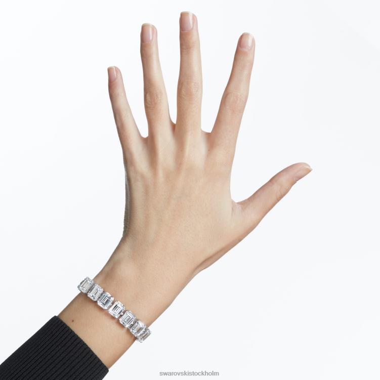 Swarovski millenia armband P28L572 Smycken octagon cut, vit, rodiumpläterad