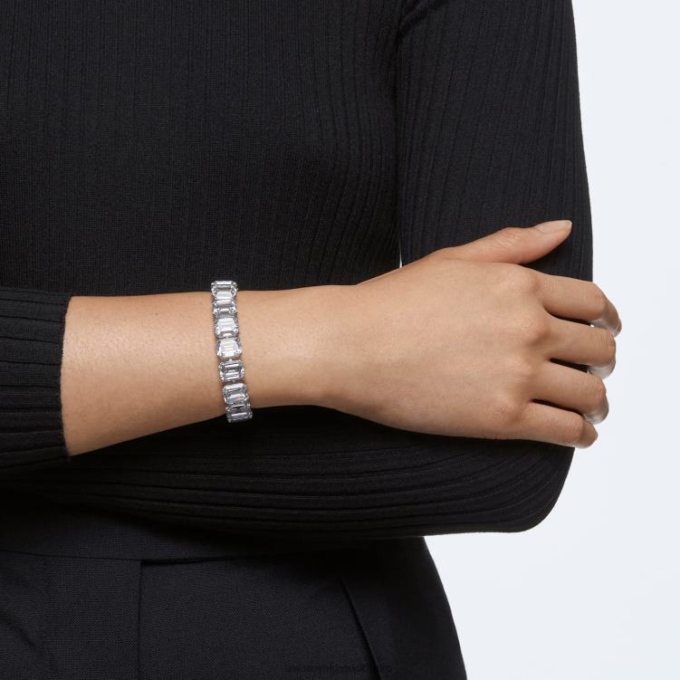 Swarovski millenia armband P28L572 Smycken octagon cut, vit, rodiumpläterad