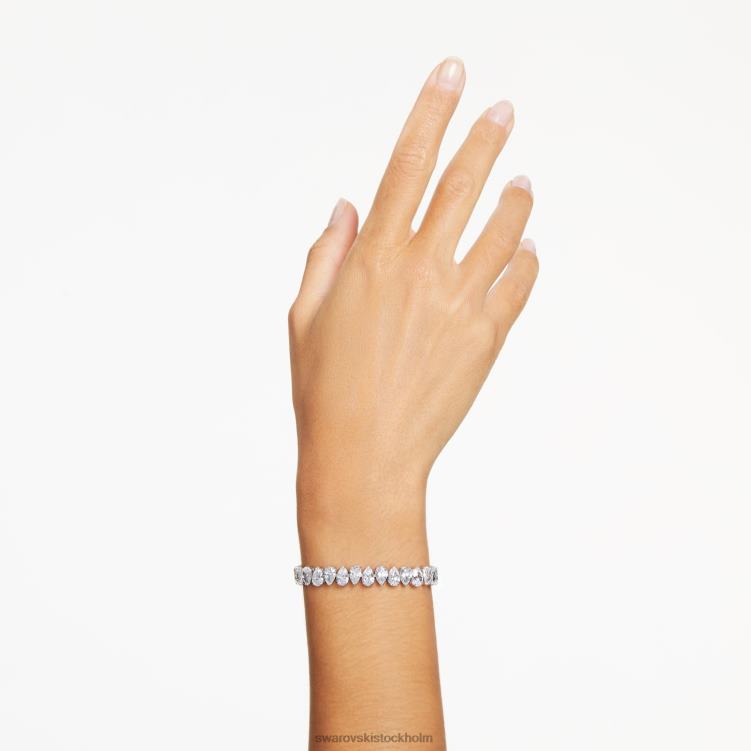 Swarovski millenia armband P28L586 Smycken päronskuren, vit, rodiumpläterad