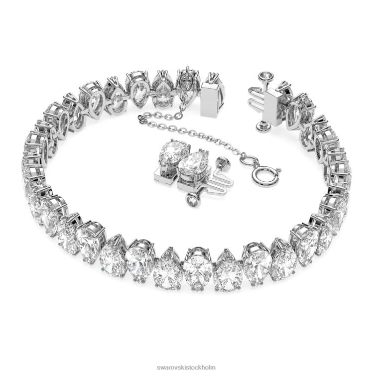 Swarovski millenia armband P28L586 Smycken päronskuren, vit, rodiumpläterad