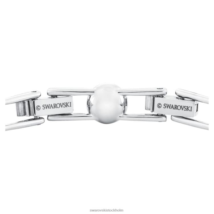 Swarovski ängla armband P28L546 Smycken rund skuren, pave, vit, rodiumpläterad
