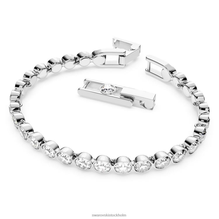 Swarovski tennis armband P28L548 Smycken rund skuren, vit, rodiumpläterad