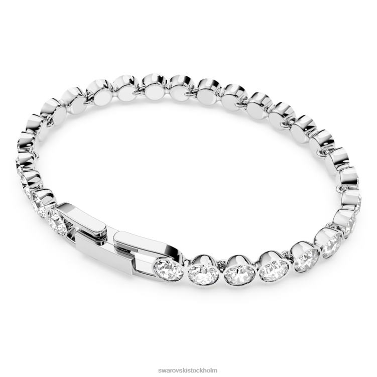Swarovski tennis armband P28L548 Smycken rund skuren, vit, rodiumpläterad