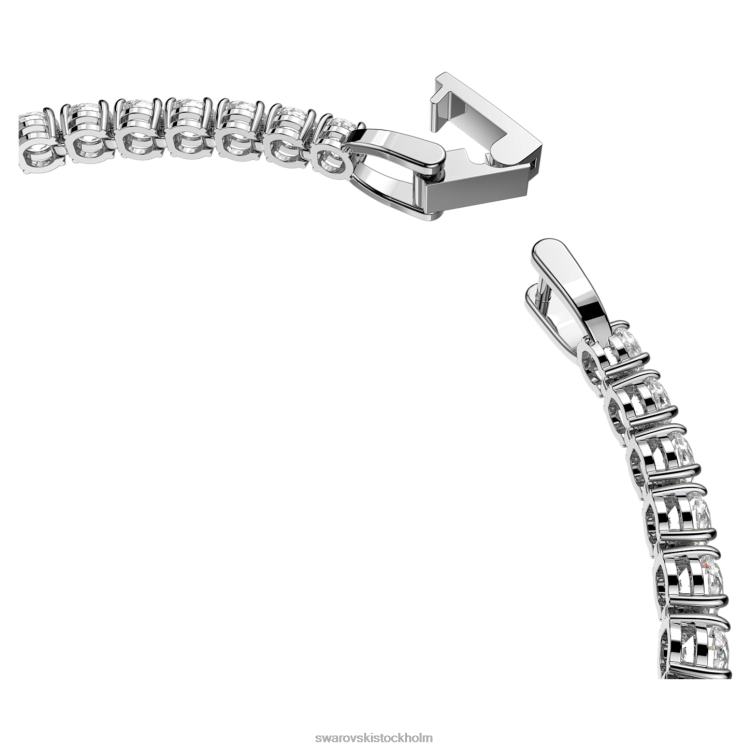 Swarovski tennis deluxe armband P28L562 Smycken rund skuren, vit, rodiumpläterad