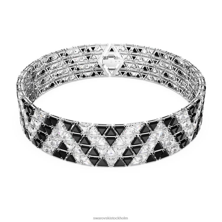 Swarovski Ortyx choker P28L359 Smycken triangelskuren, svart, rodiumpläterad