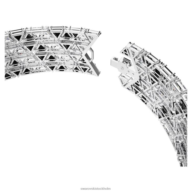 Swarovski Ortyx choker P28L359 Smycken triangelskuren, svart, rodiumpläterad