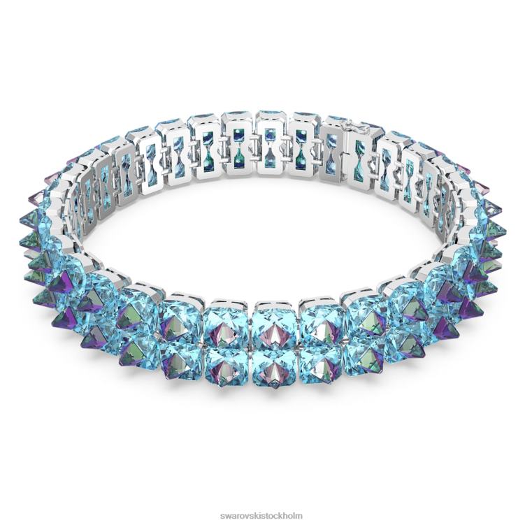 Swarovski Ortyx choker P28L362 Smycken pyramidskuren, blå, rodiumpläterad