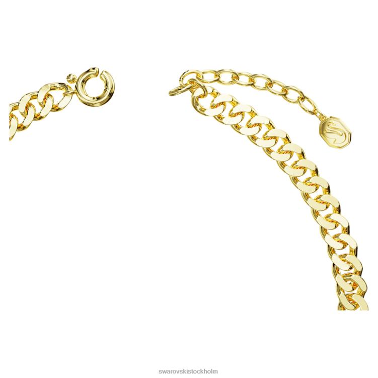 Swarovski chroma choker P28L366 Smycken blandade snitt, flerfärgade, guldfärgade
