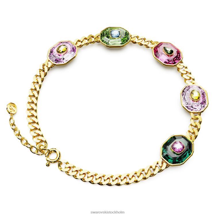 Swarovski chroma choker P28L366 Smycken blandade snitt, flerfärgade, guldfärgade