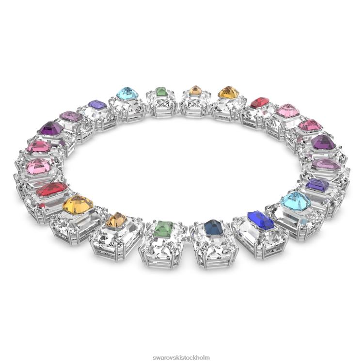 Swarovski chroma choker P28L370 Smycken överdimensionerade kristaller, flerfärgade, rodiumpläterade
