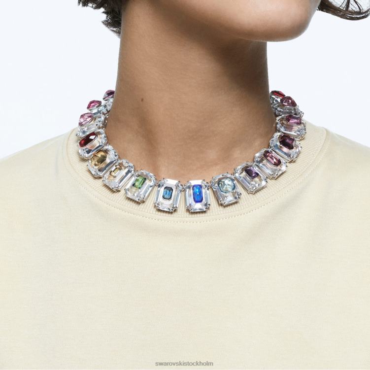 Swarovski chroma choker P28L370 Smycken överdimensionerade kristaller, flerfärgade, rodiumpläterade