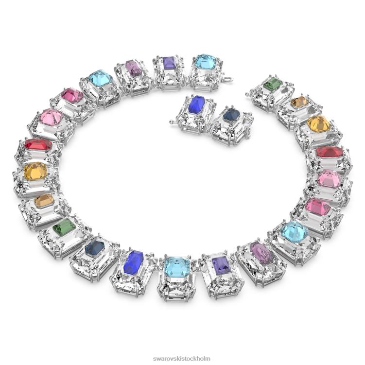 Swarovski chroma choker P28L370 Smycken överdimensionerade kristaller, flerfärgade, rodiumpläterade