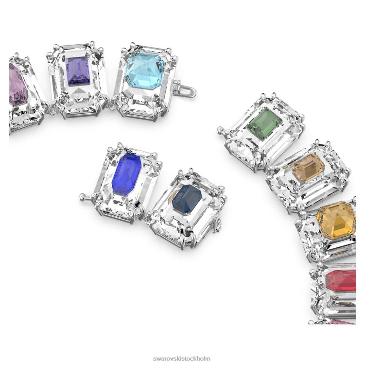 Swarovski chroma choker P28L370 Smycken överdimensionerade kristaller, flerfärgade, rodiumpläterade