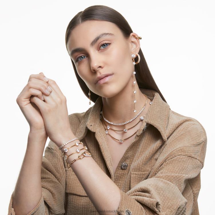 Swarovski constella choker P28L353 Smycken rund skuren, vit, glänsande guldfärgad pläterad