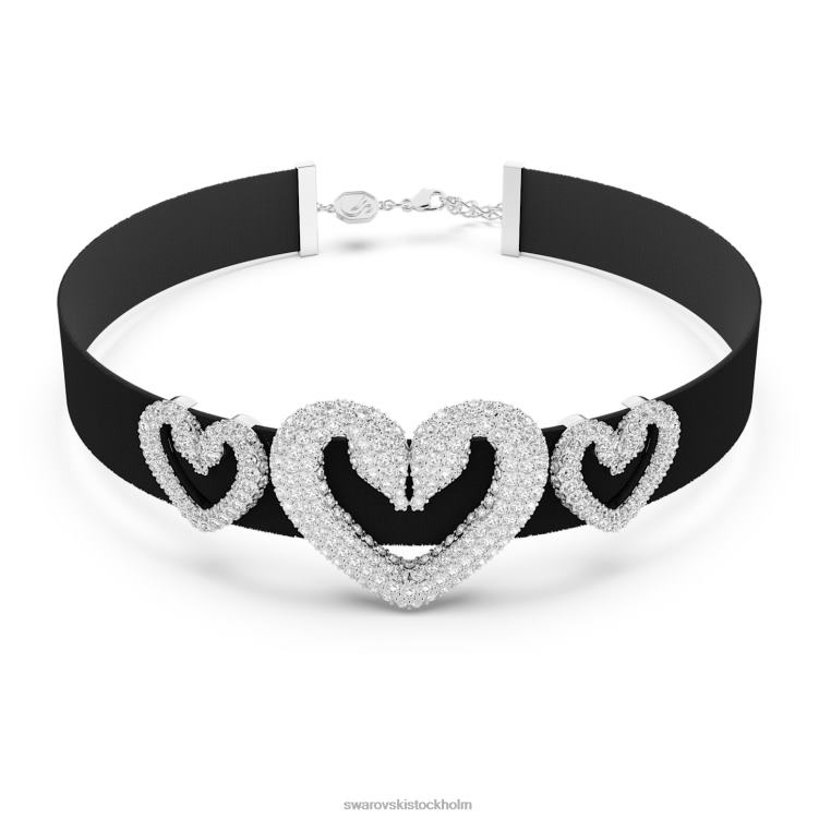 Swarovski en choker P28L352 Smycken hjärta (3), vit, rodiumpläterad