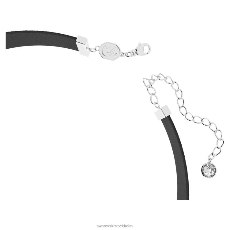 Swarovski en choker P28L354 Smycken hjärta, vit, rodiumpläterad