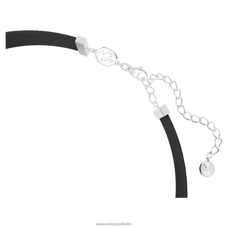 Swarovski en choker P28L357 Smycken hjärta, rosa, rodiumpläterad