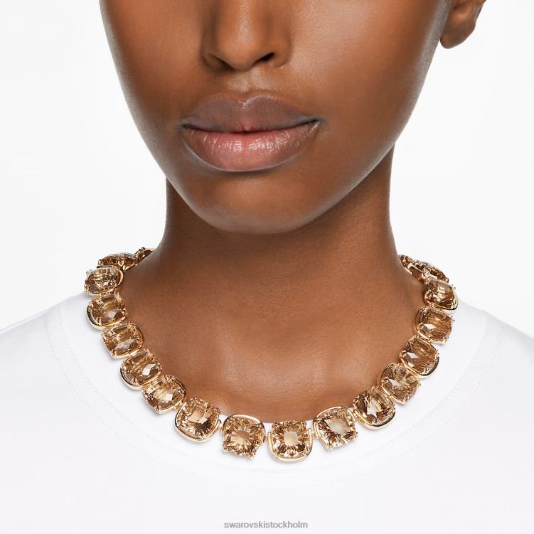 Swarovski harmonia choker P28L343 Smycken kuddskuren, guldton, guldfärgad