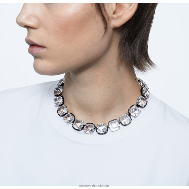 Swarovski harmonia choker P28L346 Smycken kuddskuren, vit, blandad metallfinish