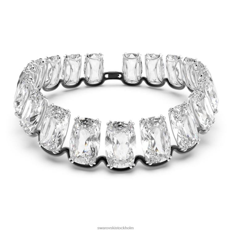 Swarovski harmonia choker P28L347 Smycken överdimensionerade flytande kristaller, vit, blandad metallfinish