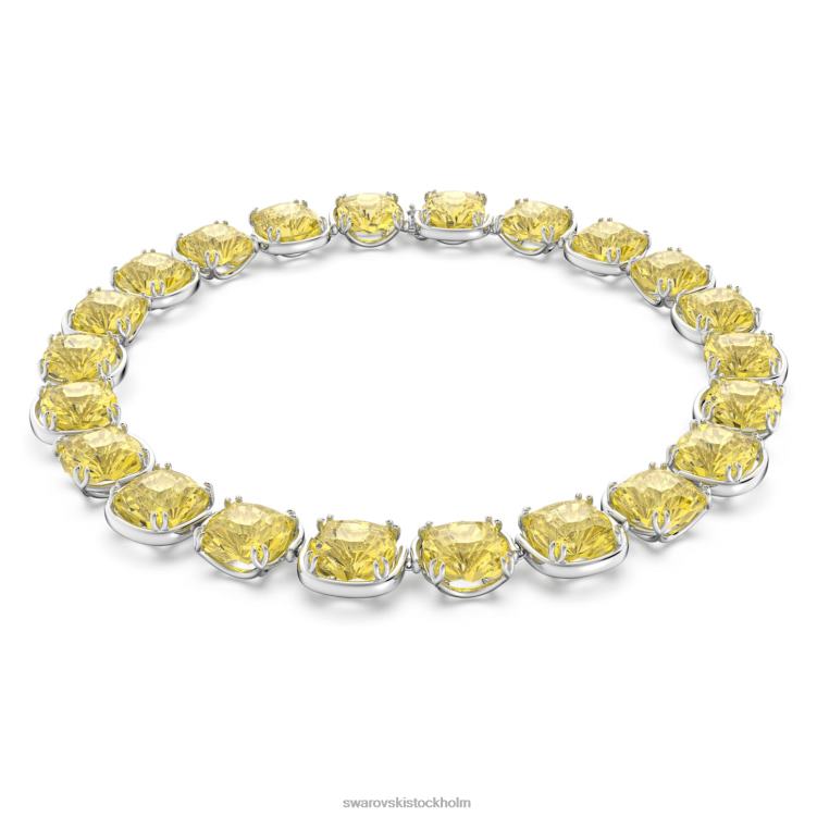 Swarovski harmonia choker P28L356 Smycken kuddskuren, gul, rodiumpläterad