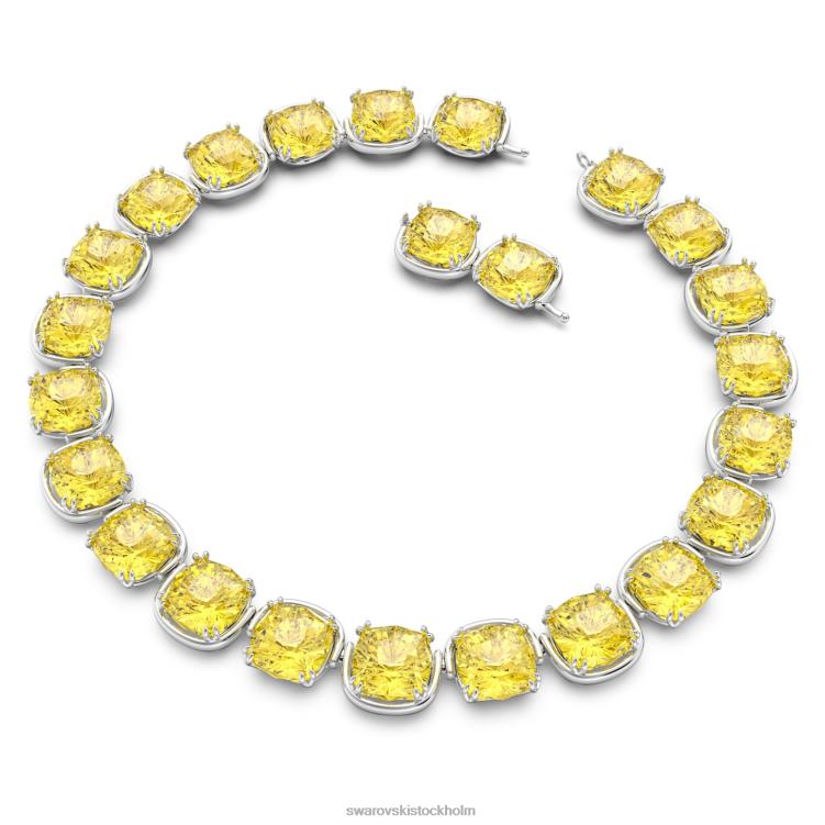 Swarovski harmonia choker P28L356 Smycken kuddskuren, gul, rodiumpläterad