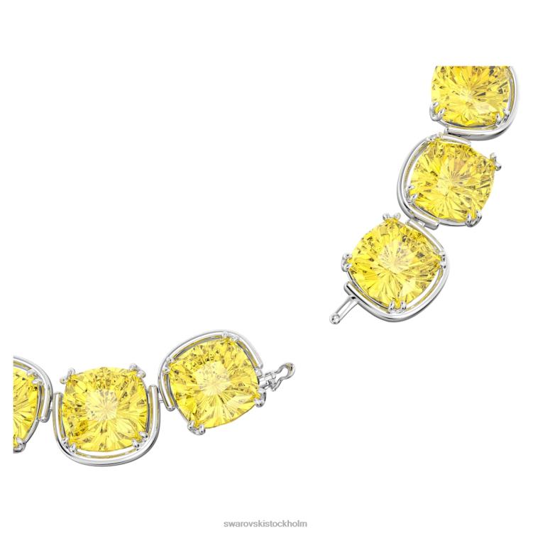 Swarovski harmonia choker P28L356 Smycken kuddskuren, gul, rodiumpläterad