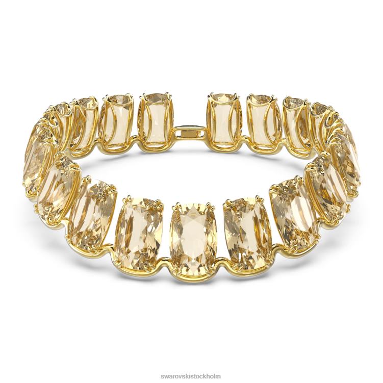 Swarovski harmonia choker P28L360 Smycken Oversized floating crystals, Gold tone, Gold-tone plated