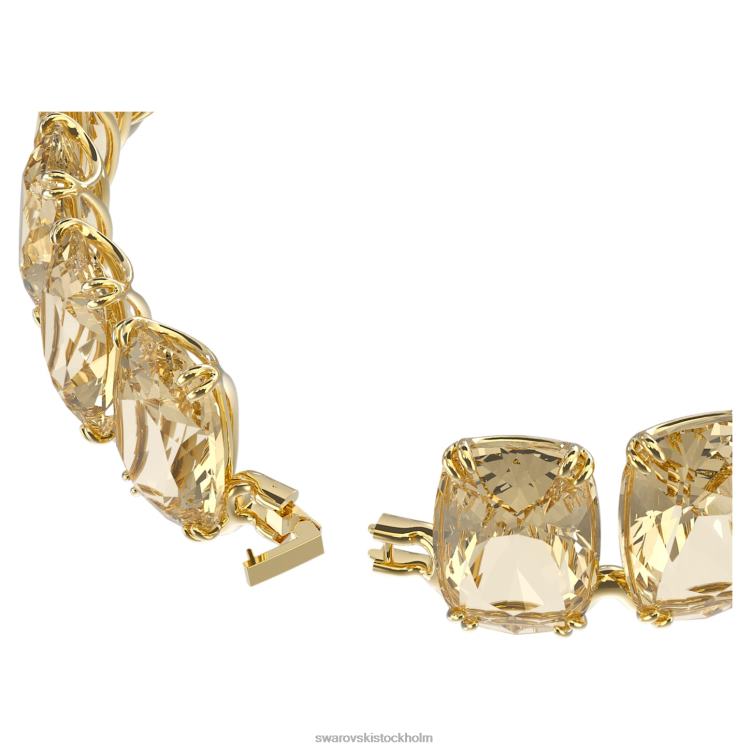 Swarovski harmonia choker P28L360 Smycken Oversized floating crystals, Gold tone, Gold-tone plated