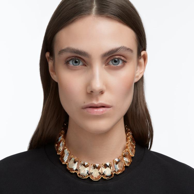 Swarovski harmonia choker P28L361 Smycken överdimensionerade flytande kristaller, guldton, guldfärgad