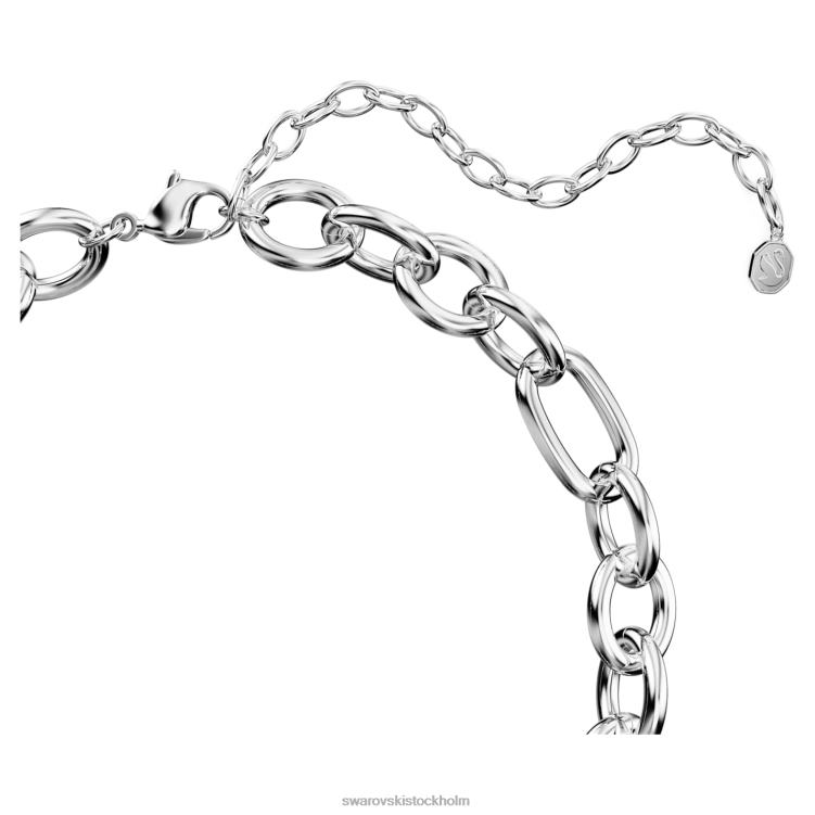 Swarovski ikonisk svanchoker P28L363 Smycken svan, vit, rodiumpläterad