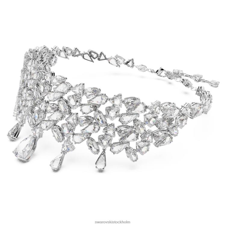 Swarovski mesmera choker P28L358 Smycken blandade snitt, vita, rodiumpläterade