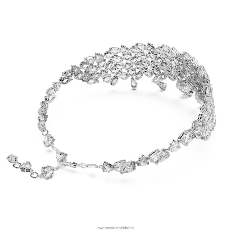 Swarovski mesmera choker P28L358 Smycken blandade snitt, vita, rodiumpläterade