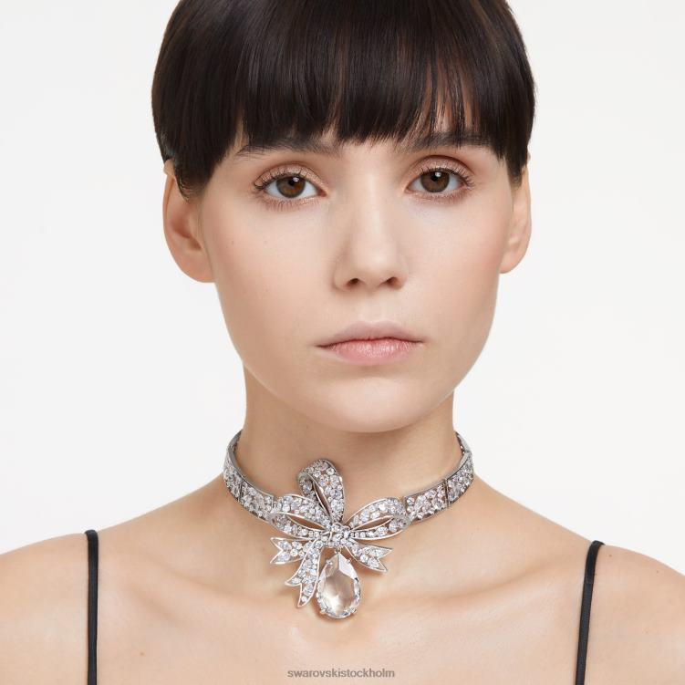 Swarovski volta choker P28L367 Smycken rosett, vit, rodiumpläterad
