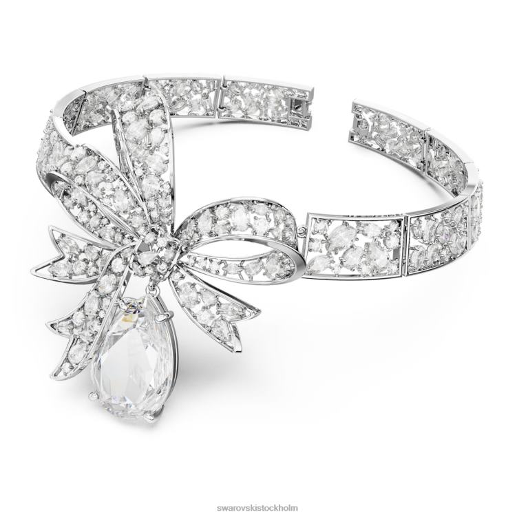 Swarovski volta choker P28L367 Smycken rosett, vit, rodiumpläterad