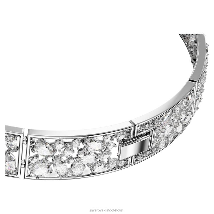 Swarovski volta choker P28L367 Smycken rosett, vit, rodiumpläterad