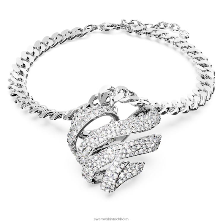 Swarovski volta choker P28L369 Smycken hjärta, vit, rodiumpläterad