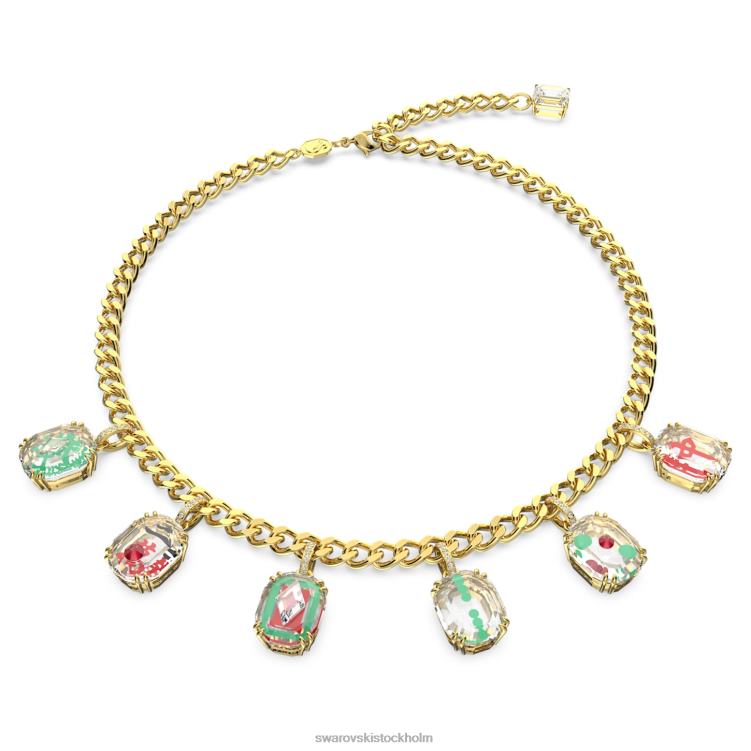 Swarovski alea halsband P28L105 Smycken flerfärgad, guldfärgad pläterad