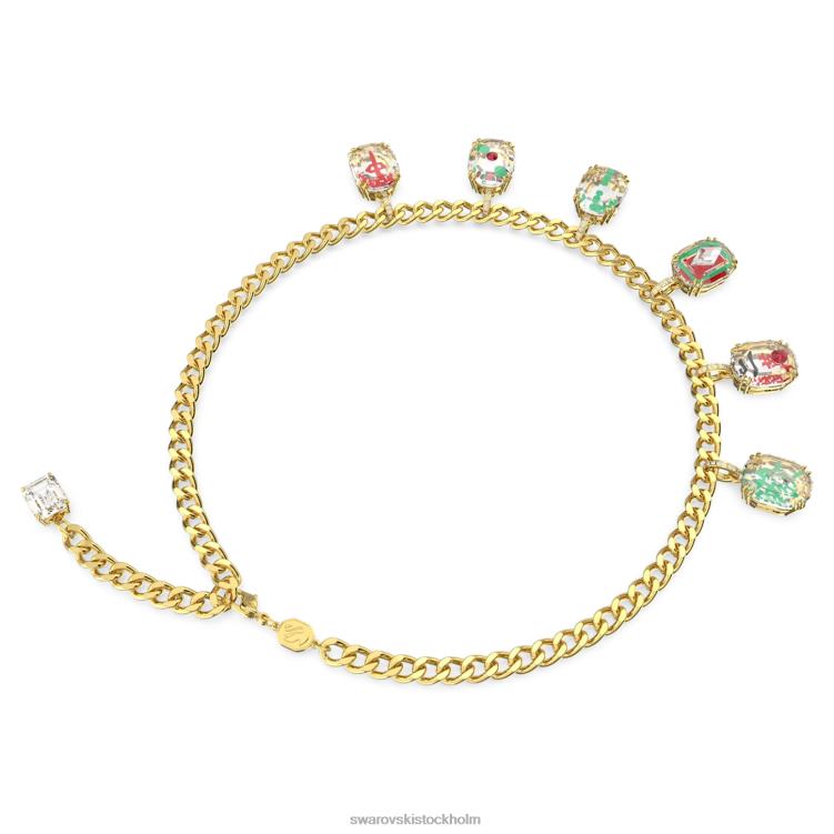 Swarovski alea halsband P28L105 Smycken flerfärgad, guldfärgad pläterad