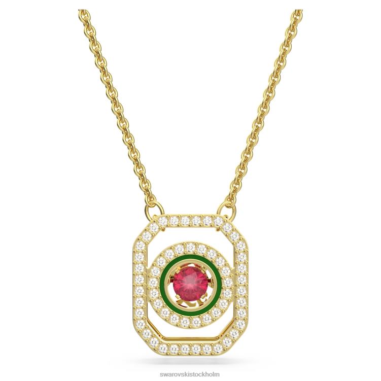 Swarovski alea halsband P28L120 Smycken flerfärgad, guldfärgad pläterad