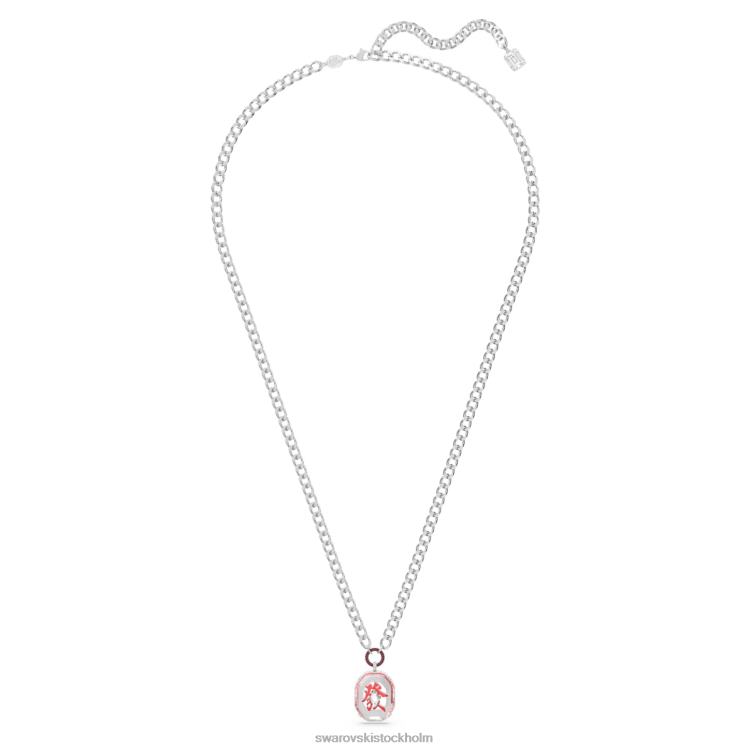Swarovski alea halsband P28L128 Smycken röd, rodiumpläterad